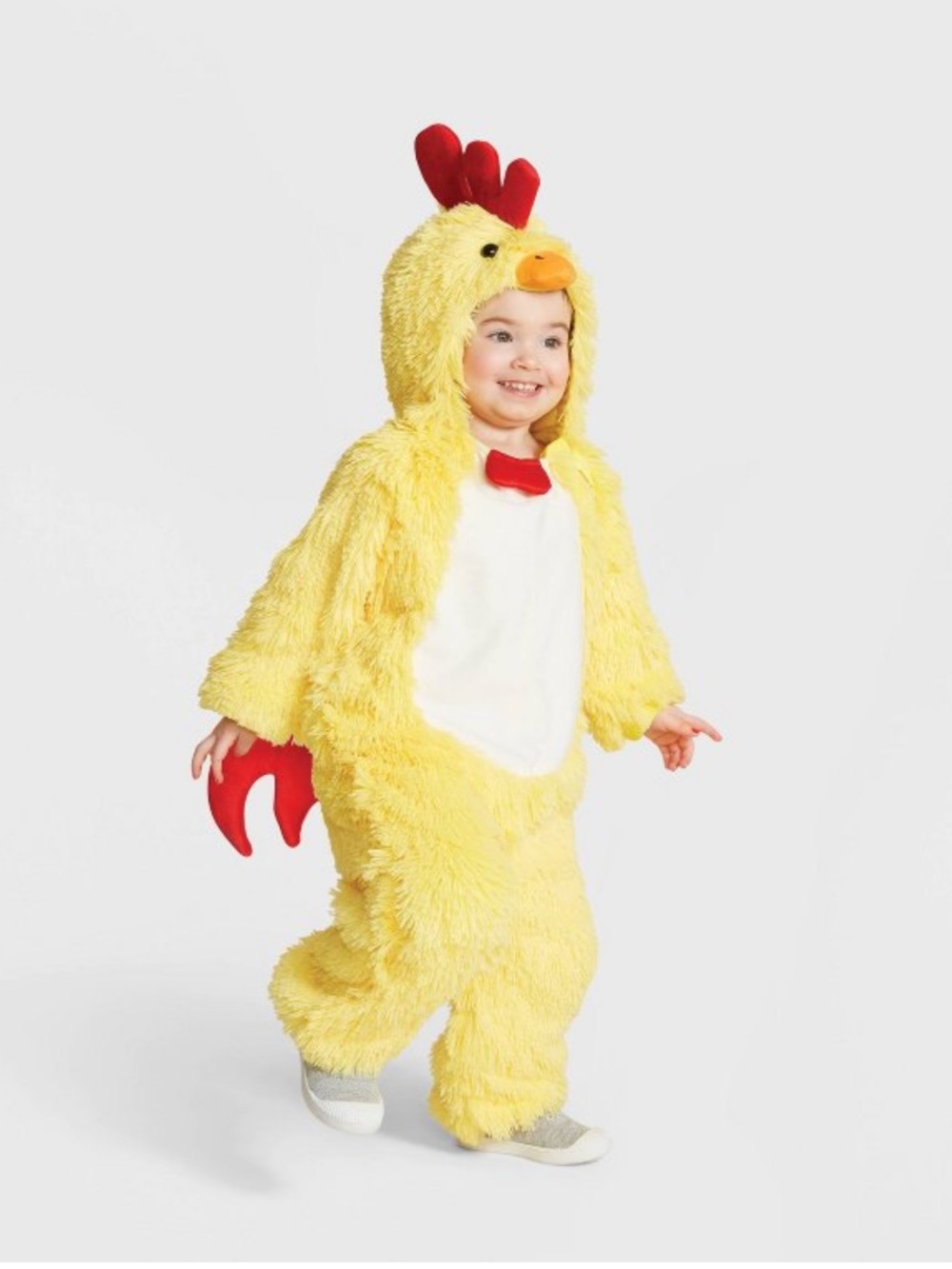 Hyde & EEK Boutique Toddler Chicken Jumpsuit Costume Halloween Plush Yellow 2-3